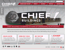 Tablet Screenshot of chiefbuildings.com